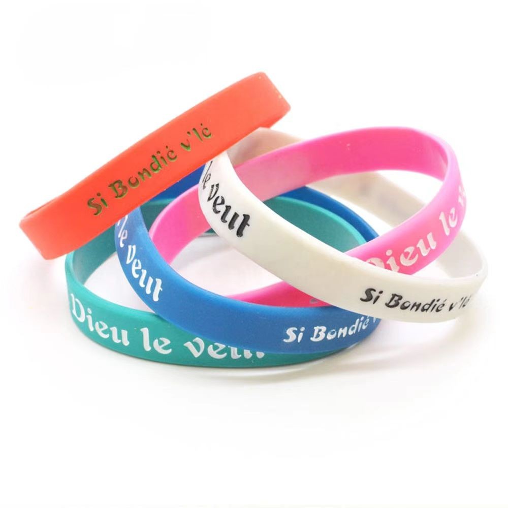 High Quality Bracelet Custom Silicone Bracelet Adjustable Logo Bracelets