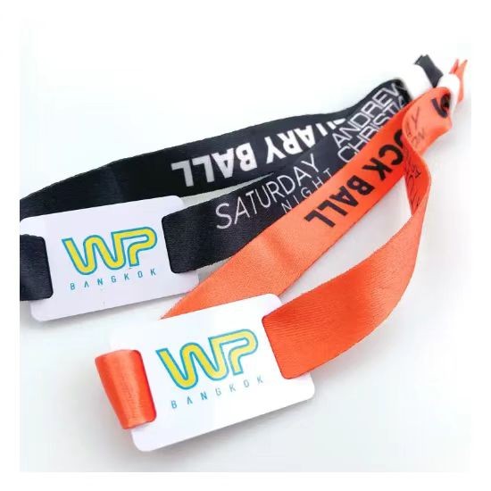Adjustable Passive Festival Wristband Fabric Smart NFC RFID Wristband