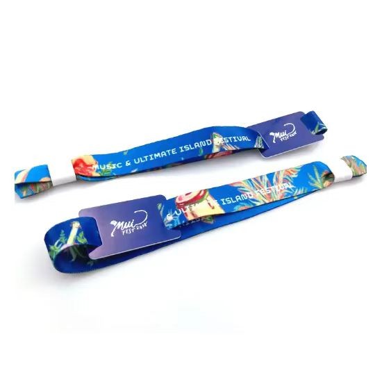 Adjustable Passive Festival Wristband Fabric Smart NFC RFID Wristband