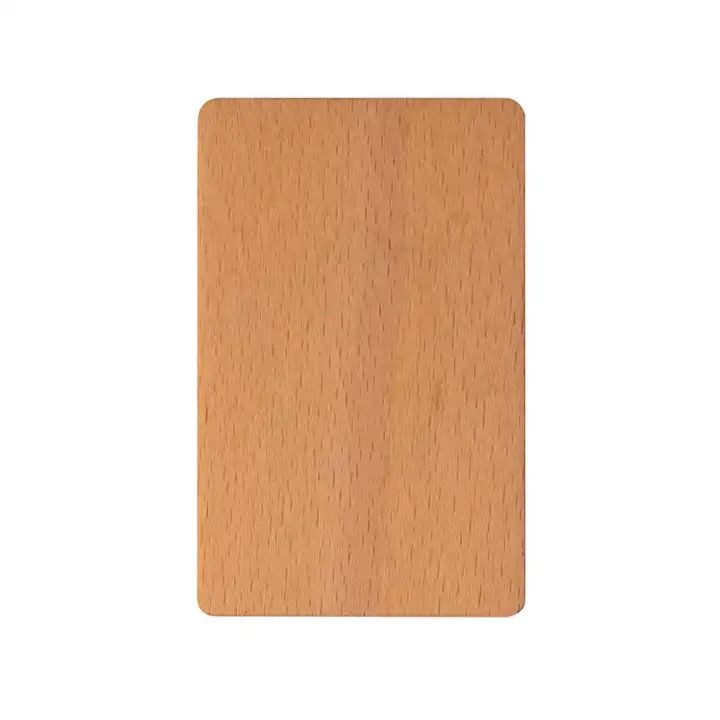 Recyclable Wood NFC Card with Custom Logo RFID Engraving Bamboo Wood Card for Business