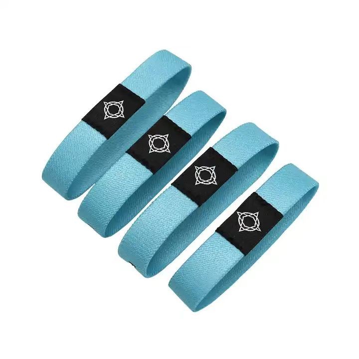 Custom Logo Elastic Fabric Wristband Polyester Elastic RFID Wristband