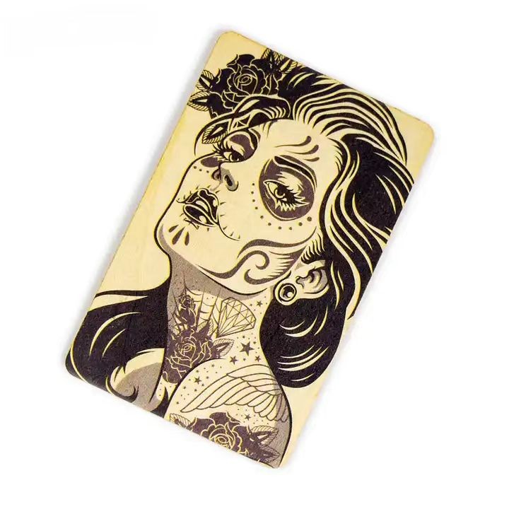 Custom CR80 NFC RFID Wooden Bamboo Access Card for Hotel