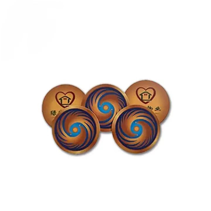13.56MHz Round Anti-metal RFID Card NFC PVC Disc Coin Tag with Adhesive Sticker