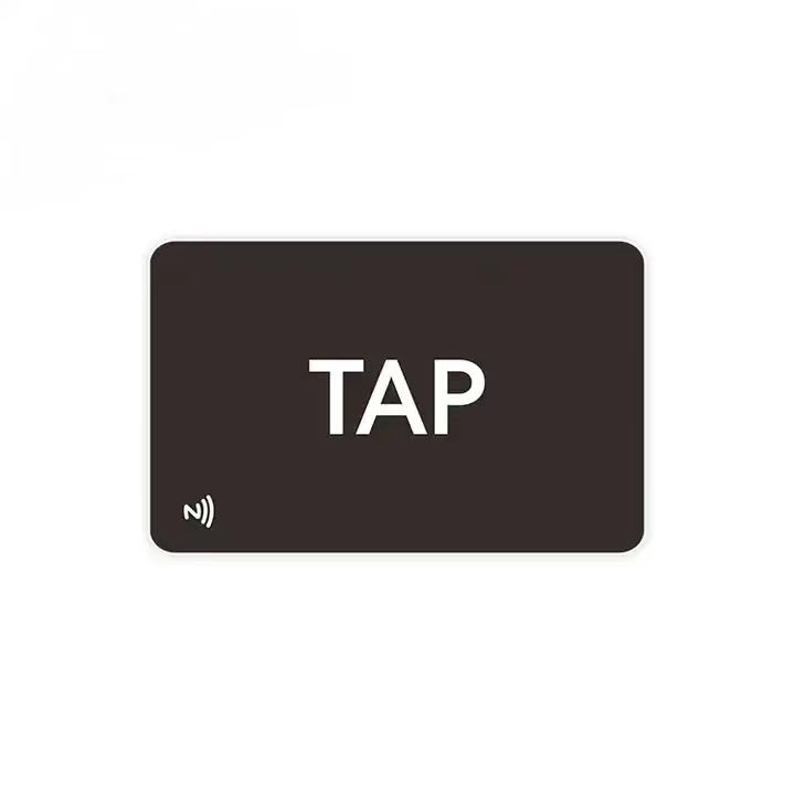 Matte Black NFC NTAG 215 NTAG 216 Digital Business Card for Social Media