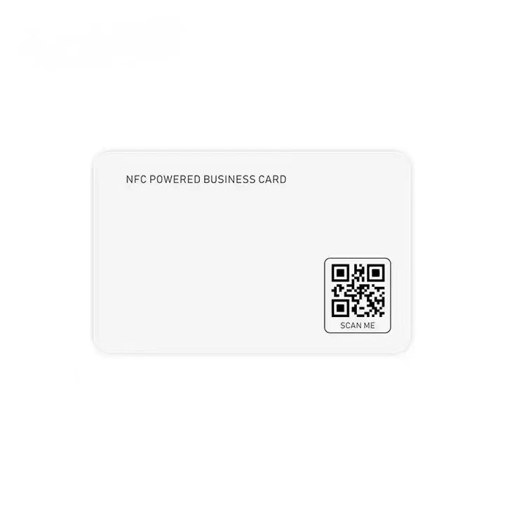 Matte Black NFC NTAG 215 NTAG 216 Digital Business Card for Social Media