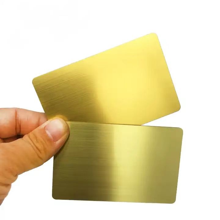 Personalized  Matte Black Contactless Rfid Nfc Chips Metal Business Cards