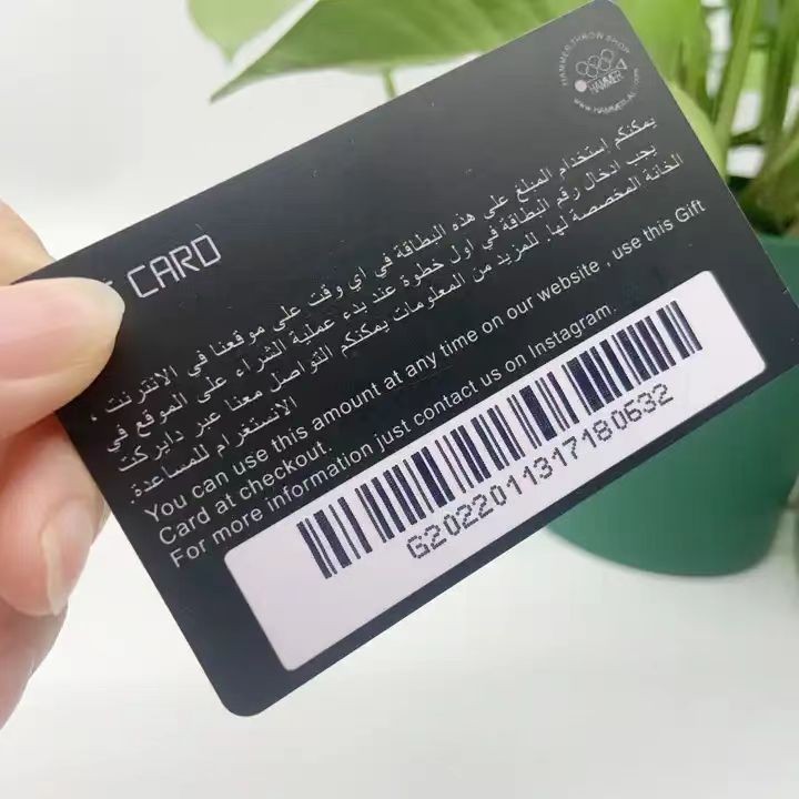Plastic Magnetic Stripe Club Loyalty Card Barcode Glossy Matte Sports Logo Printing