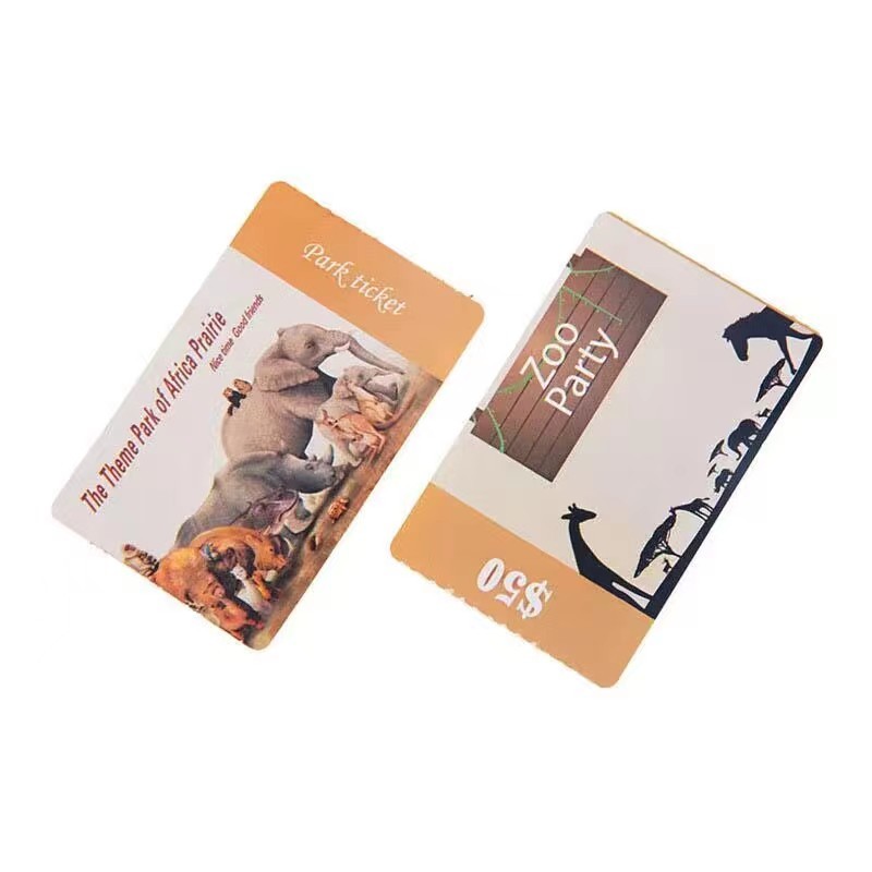 Custom RFID Paper Ticket for Bus/Train/Zoo Ticket Card NFC Transportation Ticket