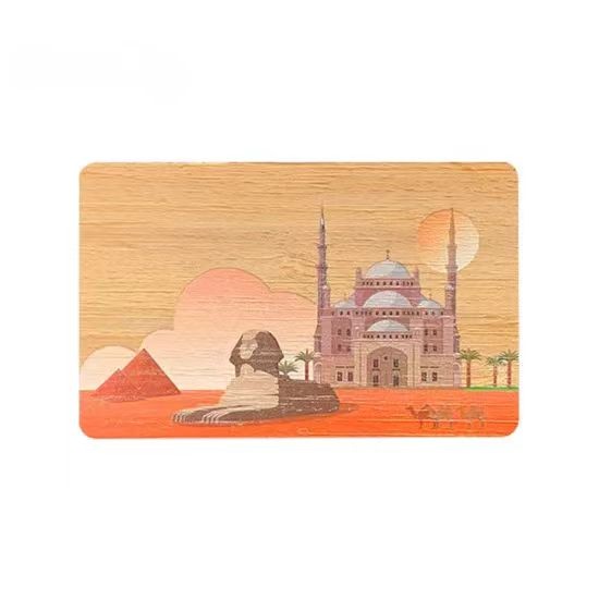 Wooden NFC Hotel Key Card 13.56MHz Programmable RFID Wood Card Tag Chip 213/215/215