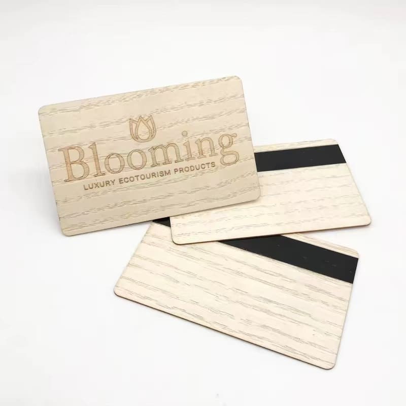 Custom Wood Magnetic stripe card for hotel room key card