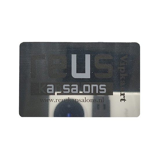 Customized PVC plastic Mirror Business Card With Logo Printing
