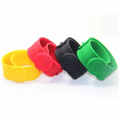 Custom Printing Logo RFID Silicone Slap Bracelet