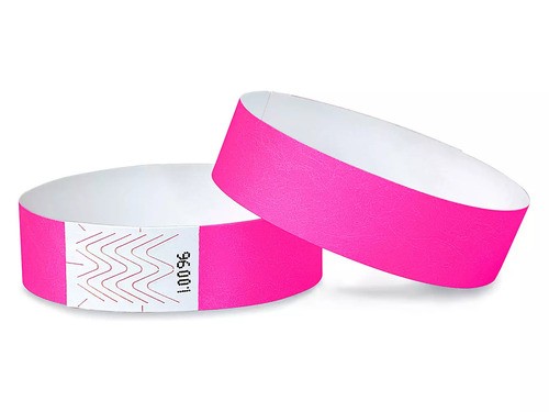 Waterproof Custom Logo RFID Disposable Tyvek Wristband  For Festival Party