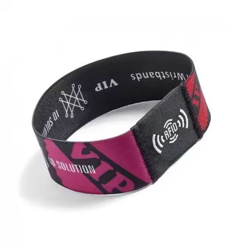 Custom Logo Waterproof Programmable Elastic RFID Wristband