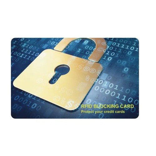 Customized Printing Anti-Theft Rfid Blocking Card With Serial Number Printing