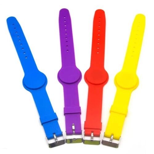 Customized Waterproof 13.56Mhz Adjustable Silicone Wristband For Event Tickets