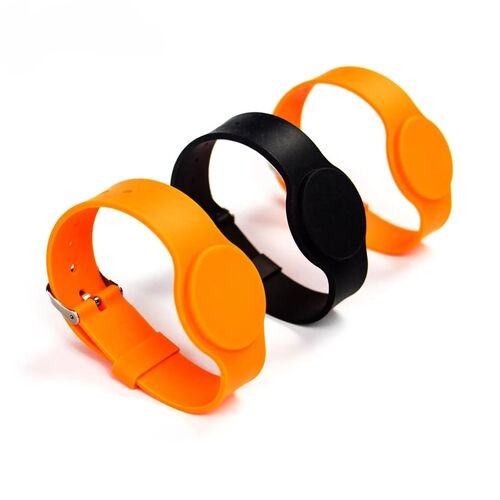 Customized Waterproof 13.56Mhz Adjustable Silicone Wristband For Event Tickets