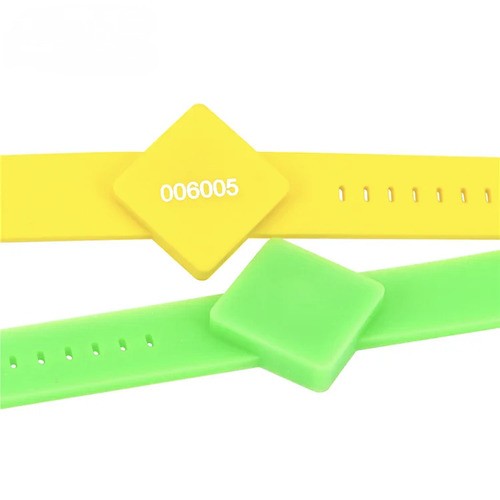 Waterproof RFID 125kHz Silicone Wristband For Water Park Gym Hotel Access Control