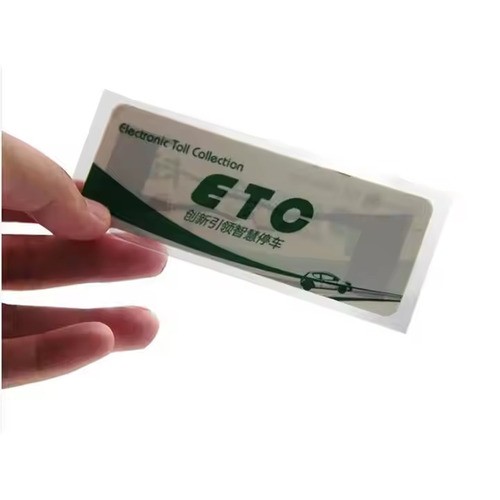 UHF Long Range Windshield RFID Sticker For Vehicle Access Control