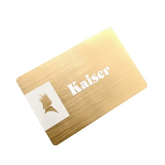 Customized Metallic RFID Brushed Card Membership Card Business Card