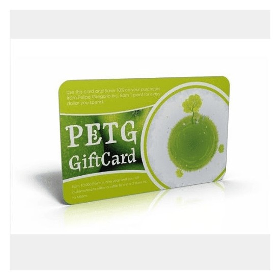 Biodegradable PETG Plastic Card Custom Logo RFID Eco-Friendly