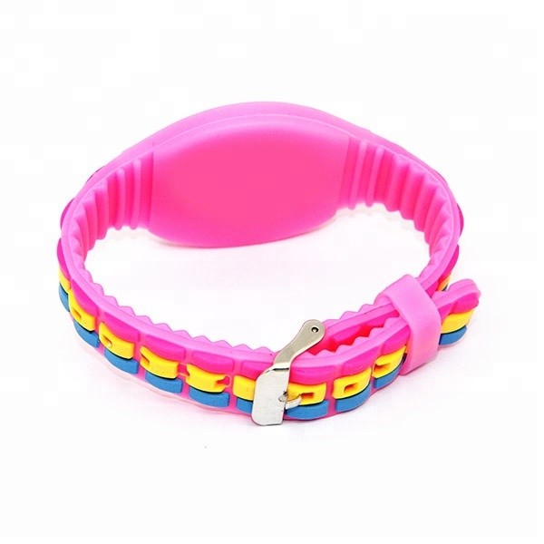 Adjustable Custom Color Bracelet RFID Silicone Wristband