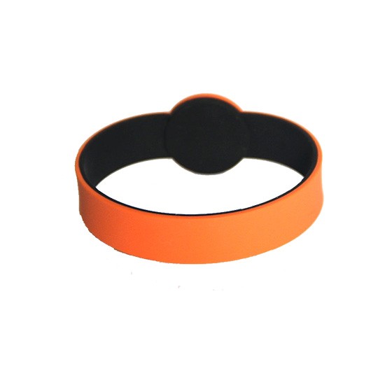 Custom double-layer colorful silicone RFID chip wristband