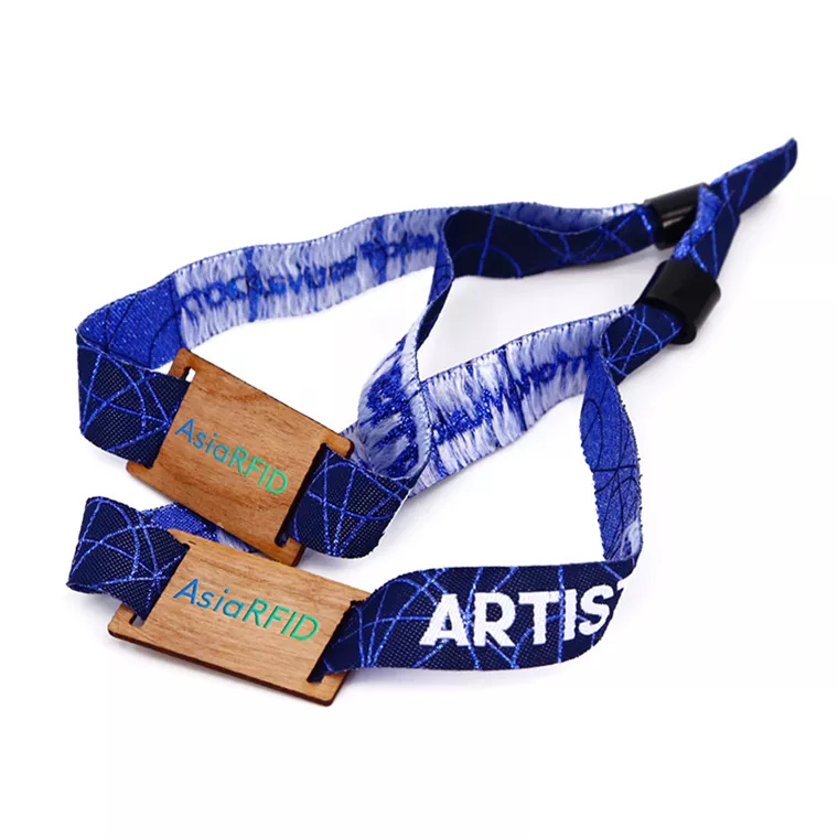 Customized RFID 13.56Mhz Wristbands NFC Wooden Tag Bracelet For Event Festival Club Concert Holiday Activity Exhibition Cash Payment