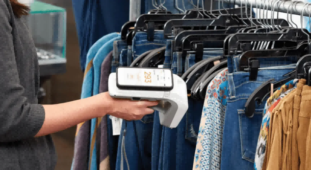 How can RFID technology help the retail industry move towards sustainability?