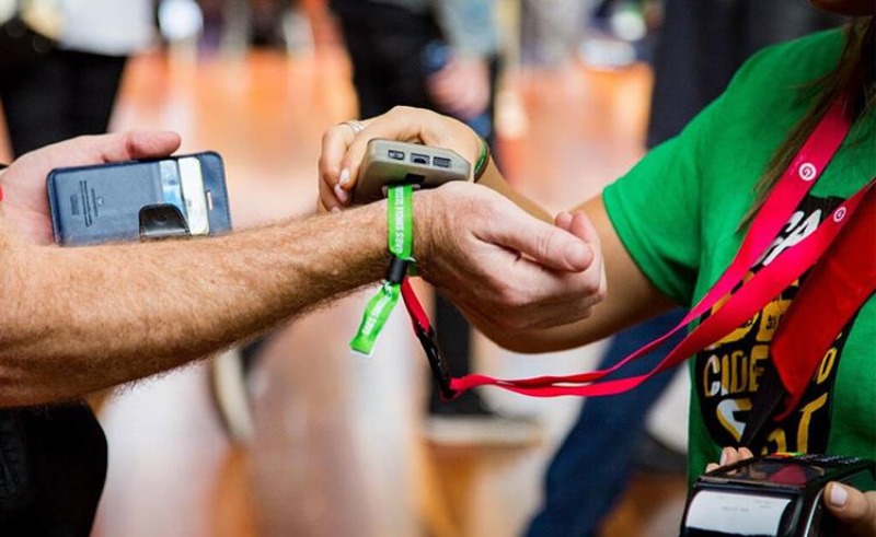 rfid fabric wristband for events