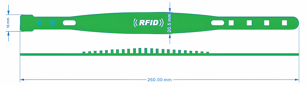 RFID silicone wristband