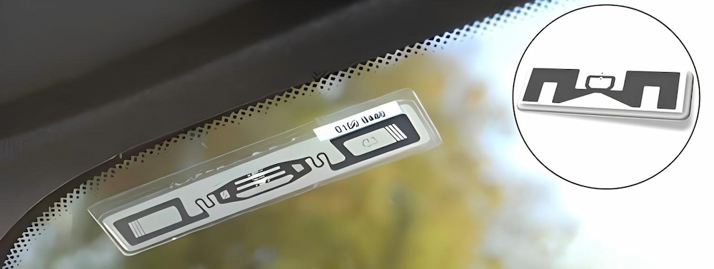 RFID vehicle windshield tags for parking and access control