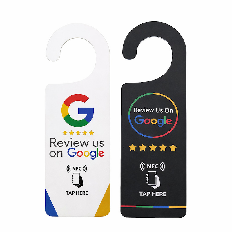 Smart RFID door hanger for hotel rooms