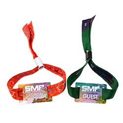 RFID fabric wristband for festival access control