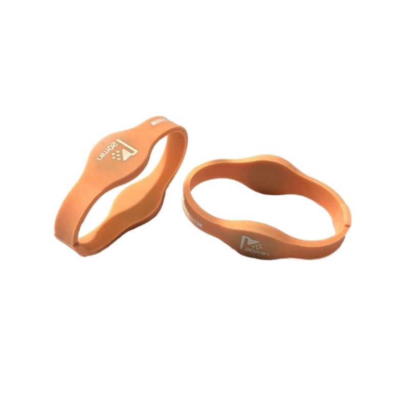 Custom branded RFID silicone wristbands with silk-screen printing