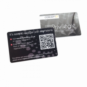 QR Code Plastic Membership Card