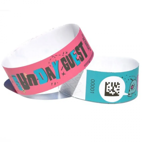 Disposable RFID NFC paper wristband