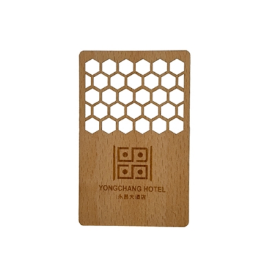 Bamboo wooden RFID hotel key card