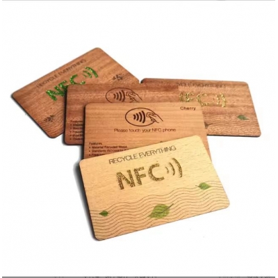 Wooden NFC Hotel Key Card