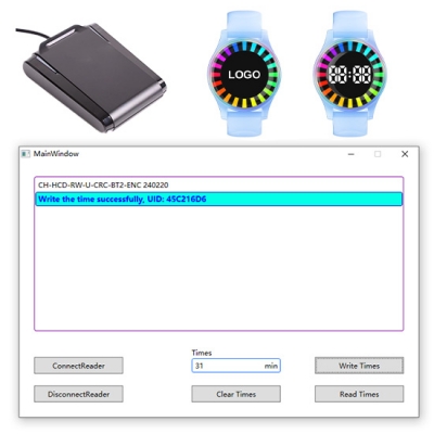  RFID Countdown Time Reminder Vibration Wristbands