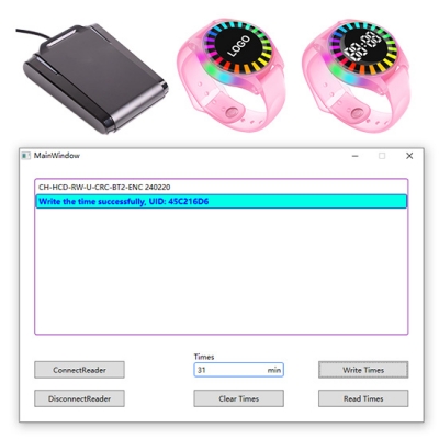  RFID Vibrating Countdown Reminder Wristband