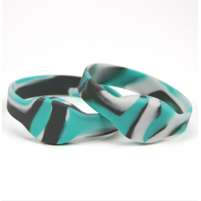 mixed color silicone wristband